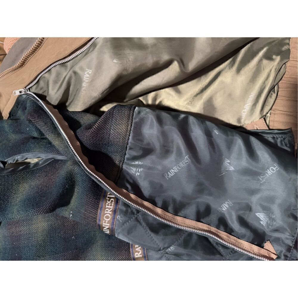 Rainforest tan thermolite active jacket leather collar L - Picture 6 of 16